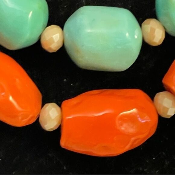 2014 20” Premier Designs silver plated double stranded colorful beaded necklace - Picture 3 of 10